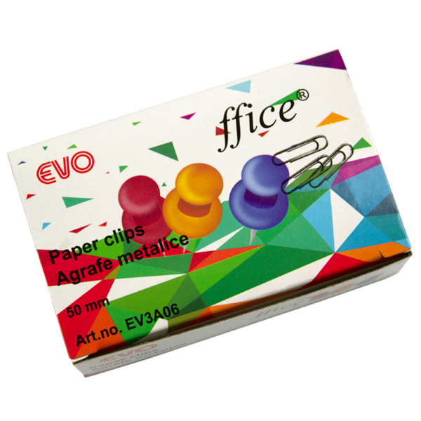Pioneze color panou pluta 100buc/cut EVOffice