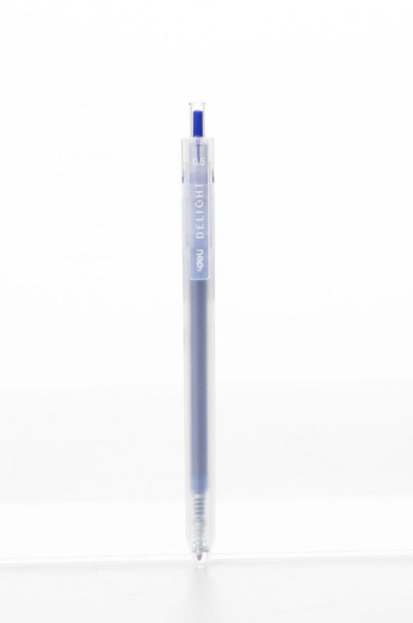 Pix cu gel cu mecanism 0.5mm albastru delight Deli