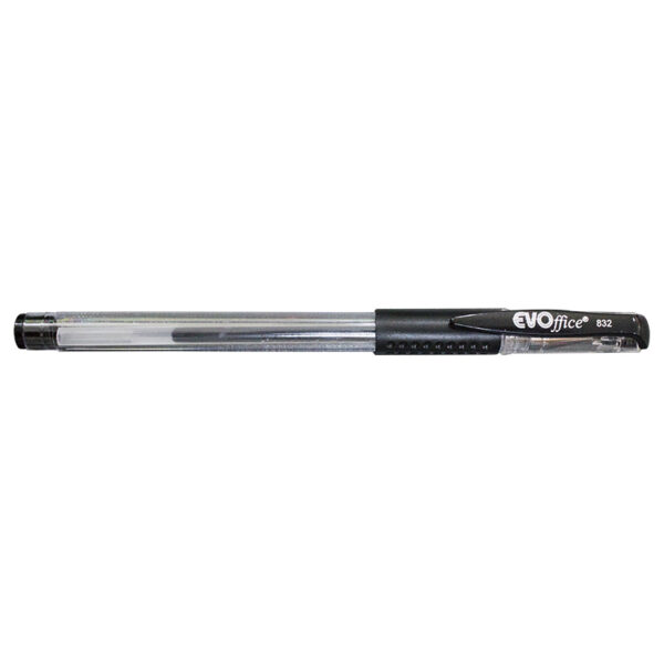 Pix cu gel si grip 0,5mm EVOffice 832-negru