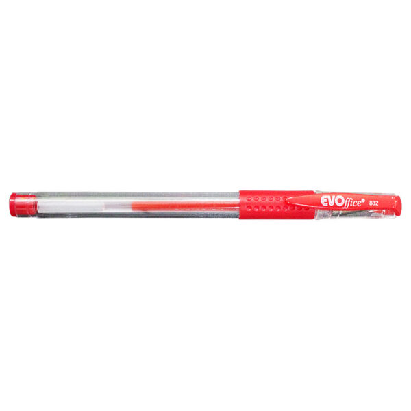 Pix cu gel si grip 0,5mm EVOffice 832-rosu