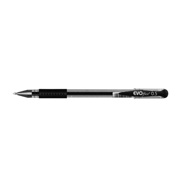 Pix cu gel si grip 0,5mm EVOffice - negru