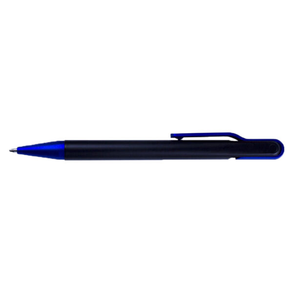 Pix plastic cu mecanism ,corp negru si accesorii albastru neon ,mina tip parker , No. 2389