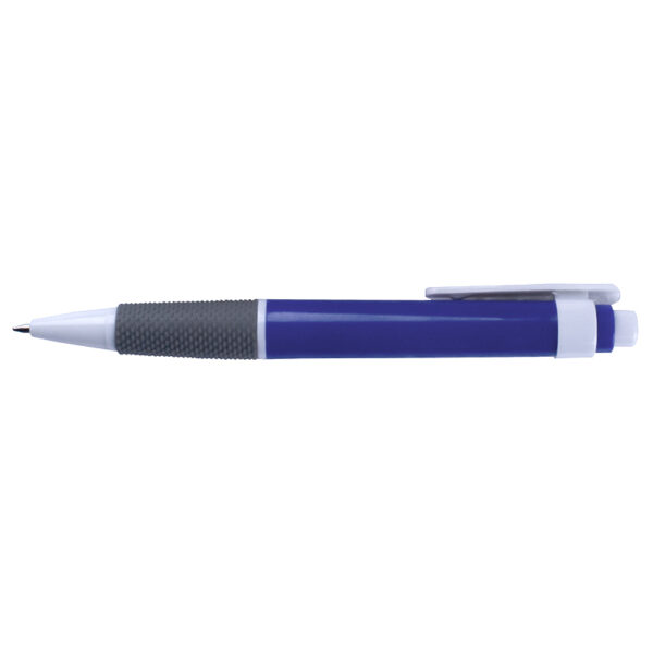 Pix plastic cu mecanism si grip, corp albastru  No. 520