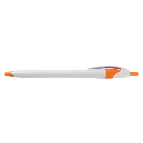 Pix plastic cu mecanism,corp alb, mina X20 si accesorii orange No.1218
