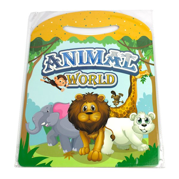 Plansa 30.5x70 cm  cu stickere, creeaza o poveste - Lumea Animalelor