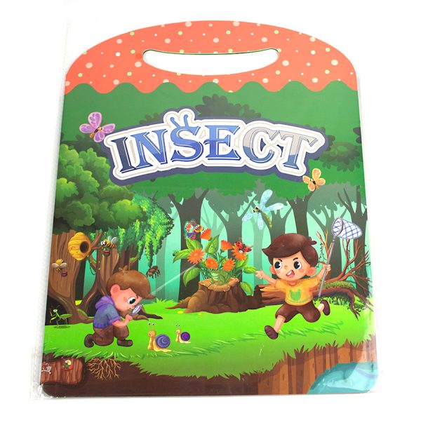 Plansa 30.5x70 cm cu stickere, creeaza o poveste - Insecte