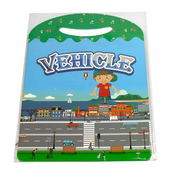 Plansa 30.5x70 cm cu stickere, creeaza o poveste - Masini