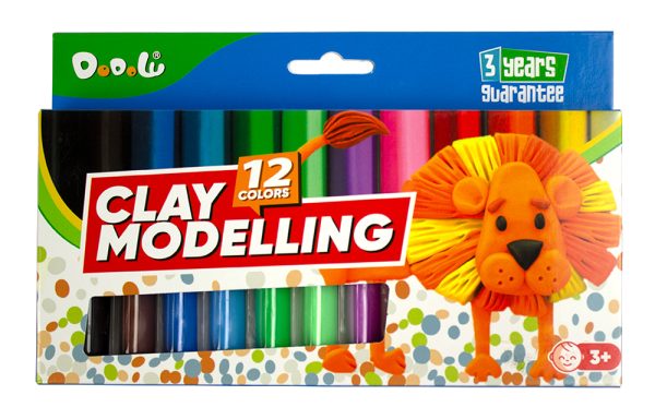 Plastilina 12 culori/set, 3 ani garantie No.0984