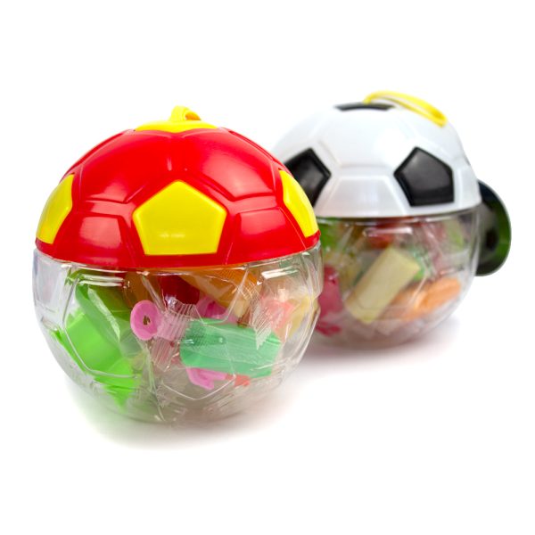 Plastilina "play dough" in cutie plastic forma minge fotbal, 18 culori si accesorii modelat No.8809