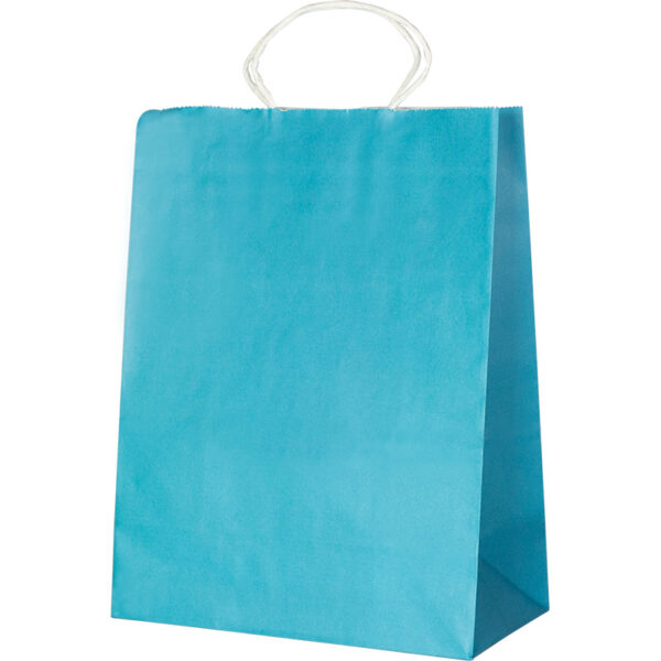 Punga din carton 150gr kraft 25*33*12 cm -turcoaz