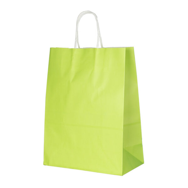 Punga din carton 150gr kraft 25*33*12 cm -verde deschis