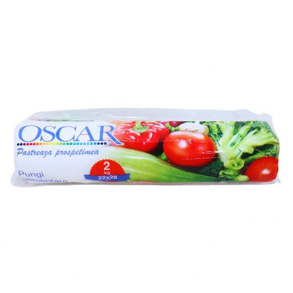 Pungi alimentare 22x28cm 2kg 280buc/rola Oscar