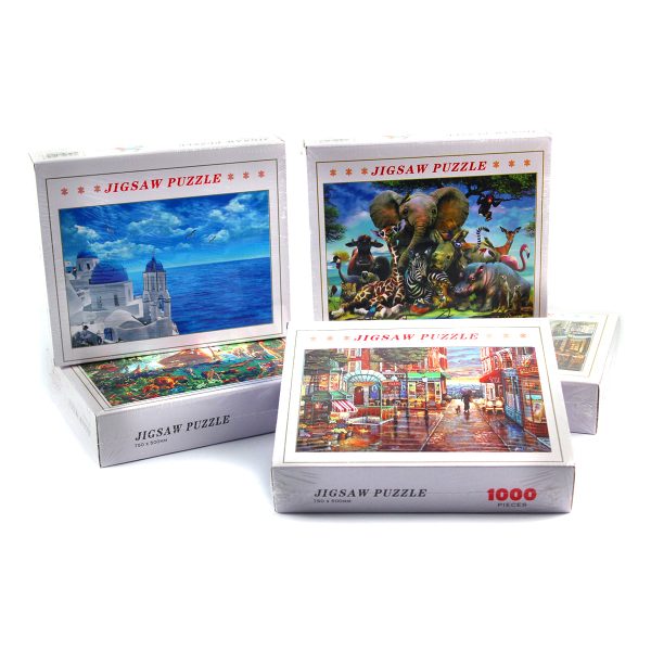 Puzzle din carton.  1.000 piese, diverse modele