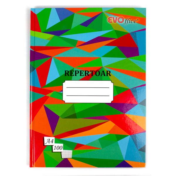 Registru repertoar A4 coperti cartonate  100 file matematica EVOffice