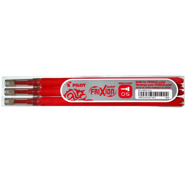 Rezerva roller cerneala 0.5mm 3buc/set Frixion Pilot rosu