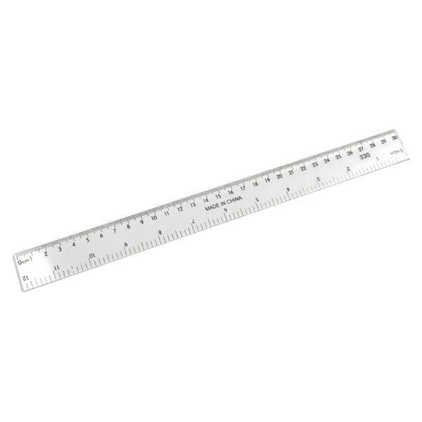 Rigla plastic transparent 30 cm