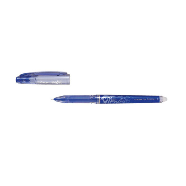 Roller cu cerneala varf fin 0.5mm prevazut cu radiera de stergere Frixion Pilot albastru