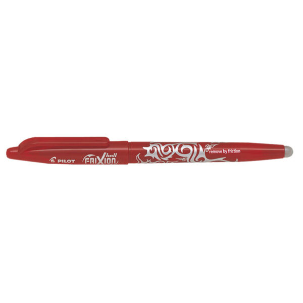 Roller cu cerneala varf mediu 0.7mm prevazut cu radiera de stergere Frixion Pilot rosu