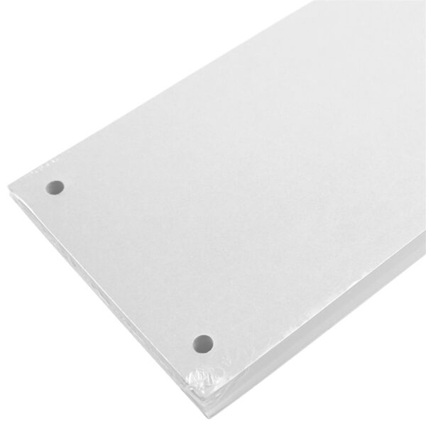 Separatoare carton color cu 2 perforatii,160 gr. 10*24 cm 100 bucati/set EVOffice, alb