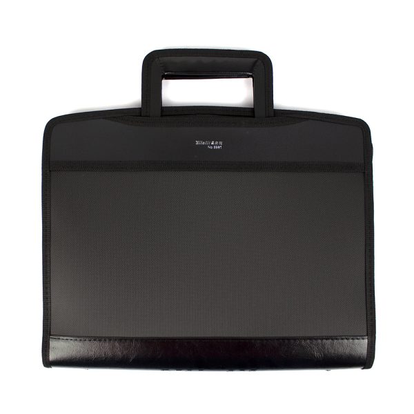 Servieta business (laptop 15,6") material textil A4 cu fermoar, burduf 60 mm,8 compartim. pt documente, 12 buzunare pt CD