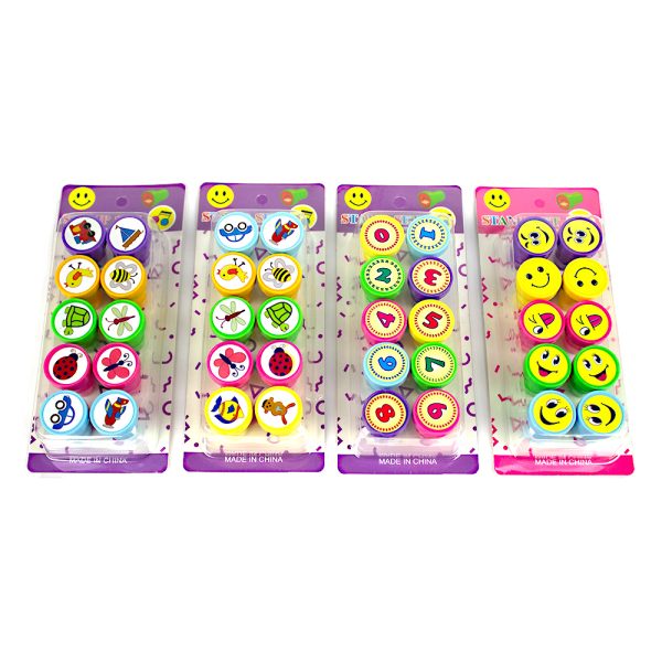 Set 10 stampile 25*32 mm, diverse modele pentru copii