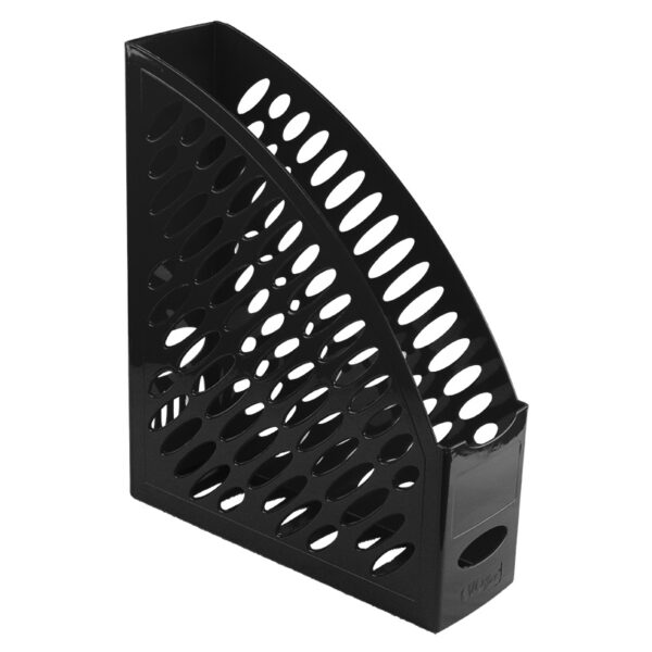 Suport plastic vertical documente EVOffice - negru