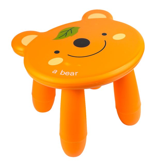 Taburet plastic pentru copii - model ursulet