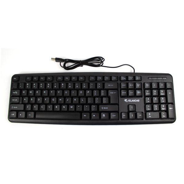 Tastatura USB rezistenta la apa, 104 taste, culoare negru