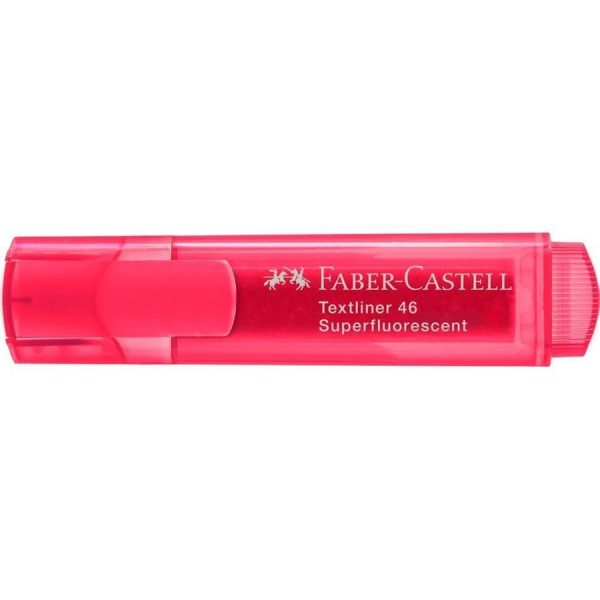Textmarker superfluorescent 1546 Faber-Castell - rosu