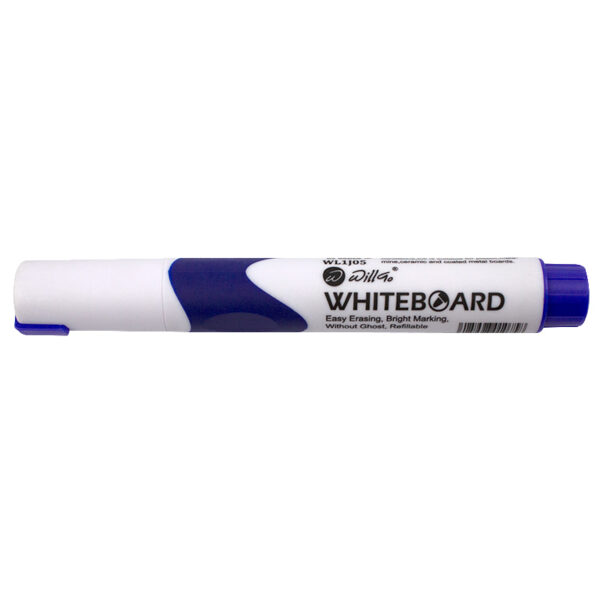 Whiteboard marker cu grip Willgo - albastru