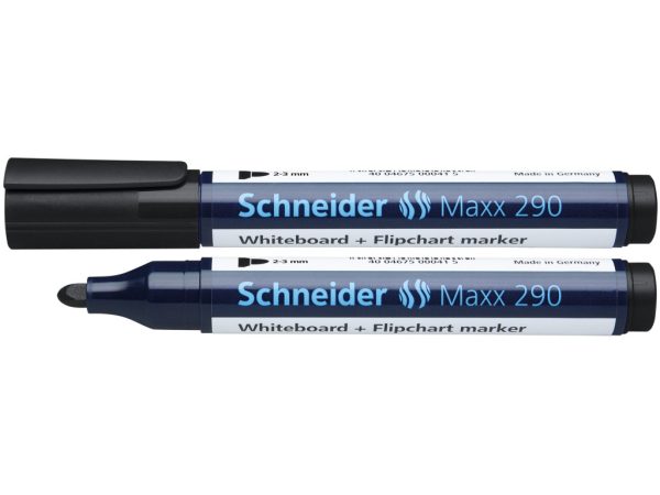 Whiteboard si flipchart marker, Schneider 290 -  negru