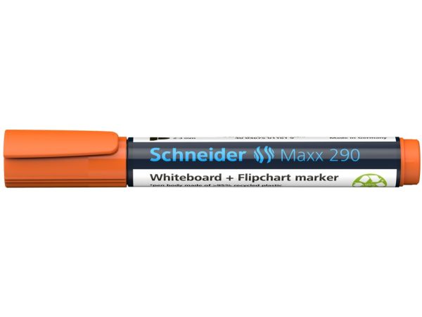 Whiteboard si flipchart marker, Schneider 290 - portocaliu