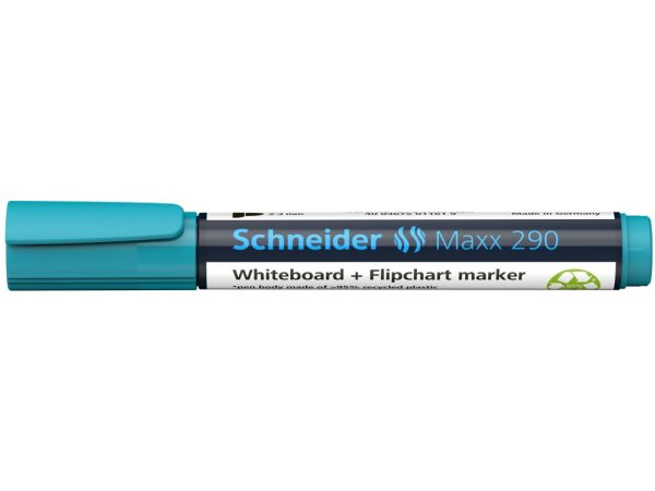 Whiteboard si flipchart marker, Schneider 290 - turcoaz