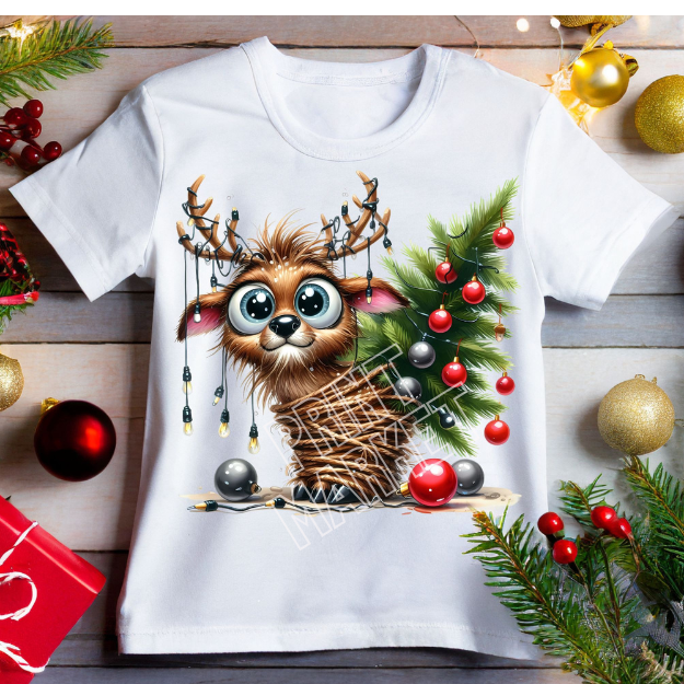 Tricou personalizat de Crăciun Eu sunt Bradul